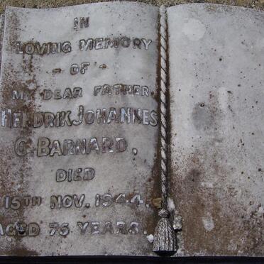BARNARD Hendrik Johannes C. -1944