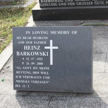 BARKOWSKI Charlotte nee NEUMANN 1902-1988 :: BARKOWSKI Heinz 1932-2008