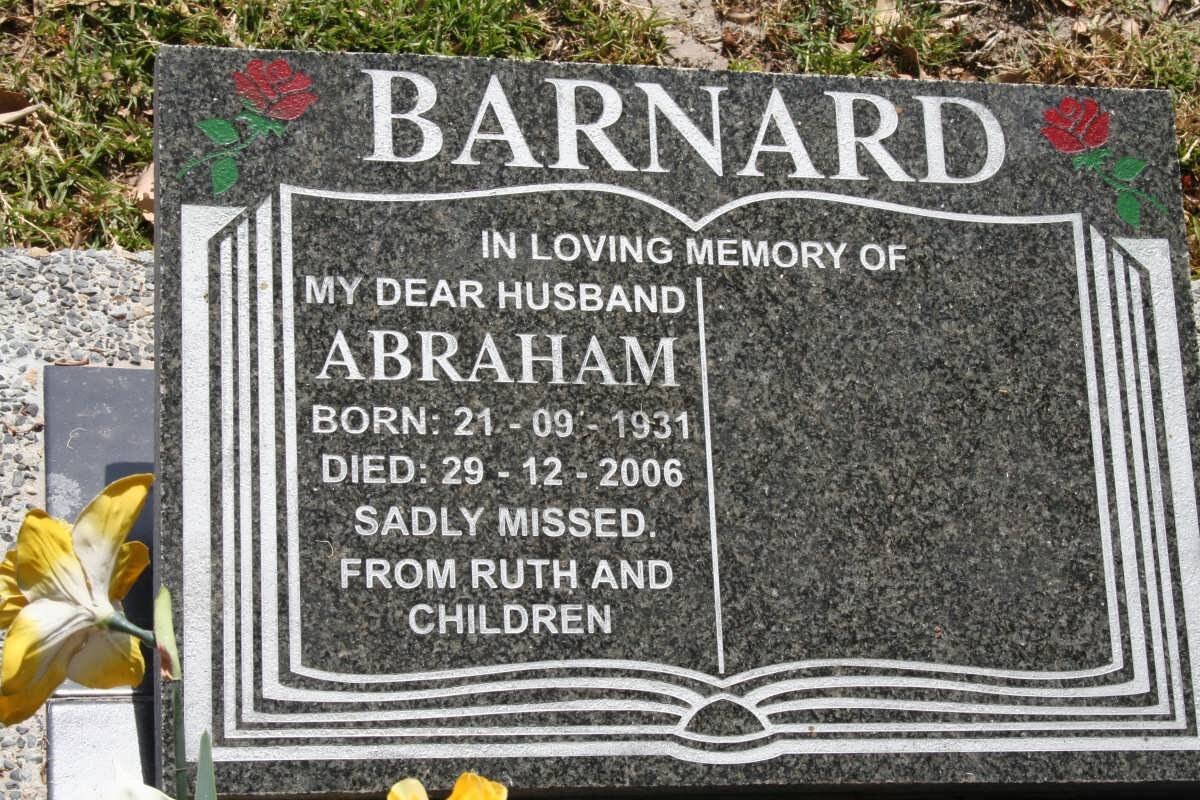 BARNARD Abraham 1931-2006