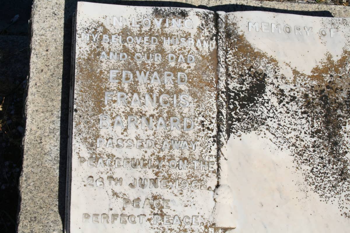 BARNARD Edward Francis -1962