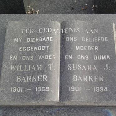 BARKER William T. 1901-1968 &amp; Susara J. 1901-1994