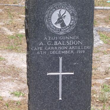 BALSDON A.G. -1919