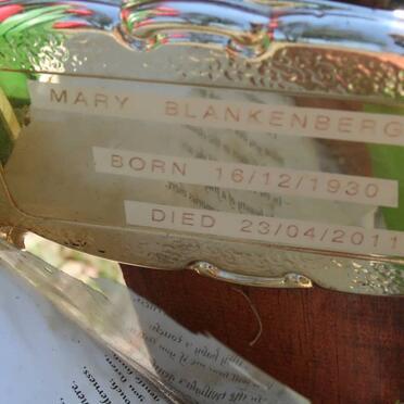 BLANKENBERG Mary 1930-2011