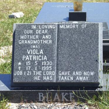 BLAKE Viola Patricia 1930-1995