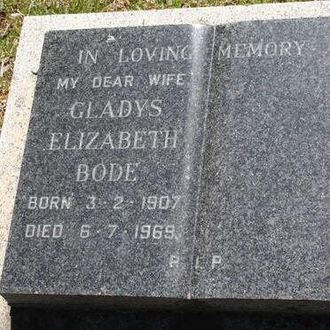 BODE Gladys Elizabeth 1907-1969