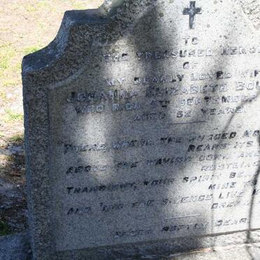 BOULTON Johanna Elizabeth -1952