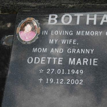 BOTHA Odette Marie 1949-2002