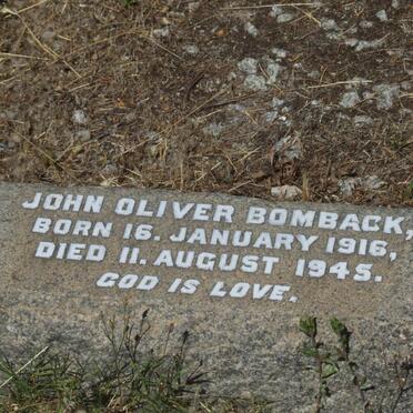 BOMBACK John Oliver 1916-1945