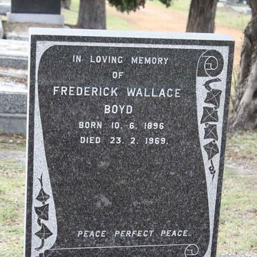 BOYD Frederick Wallace 1896-1969