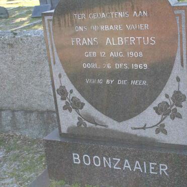 BOONZAAIER Frans Albertus 1908-1969