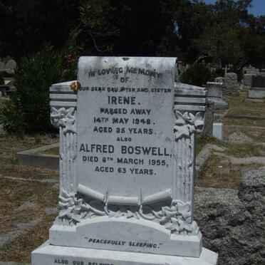 BOSWELL Alfred -1955 &amp; Leah -1974 :: BOSWELL Irene -1948 :: BOSWELL Sidney -1987