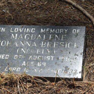 BRESICK Magdalene Johanna nee ELY -1969