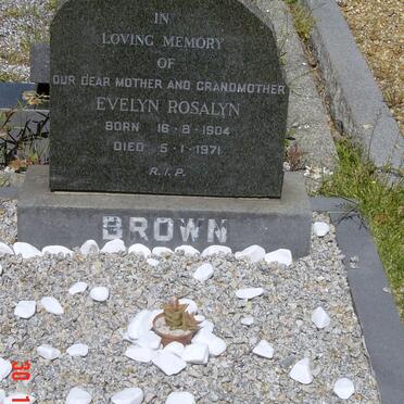 BROWN Evelyn Rosalyn 1904-1971