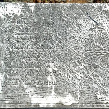 BREDENKAMP Annie Rose 1907-1980