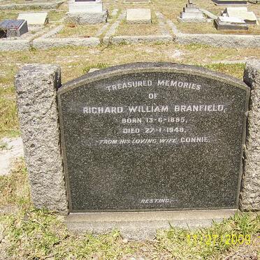 BRANFIELD Richard William 1885-1948