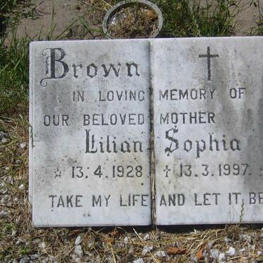 BROWN Lilian Sophia 1928-1997