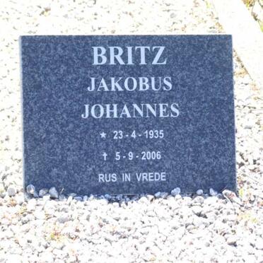 BRITZ Jakobus Johannes 1935-2006