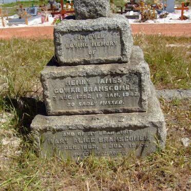 BRANSCOMBE Henry James Gower 1852-1942 &amp; Mary Alice 1863-1943