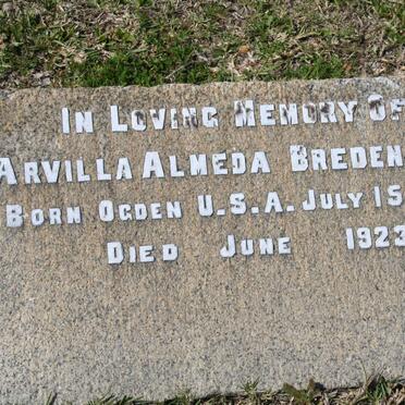 BREDENKAMP Arvilla Almeda 1865-1923