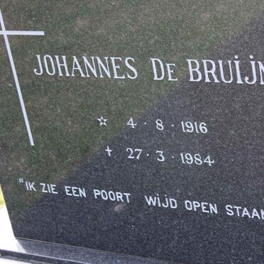 BRUIJN Johannes, de 1916-1984