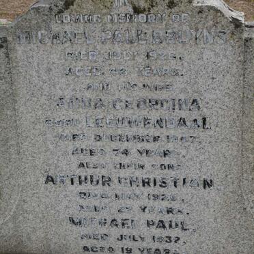 BRUYNS Michael Paul -1926 &amp; Anna Georgina LEEUWENDAAL -1947 :: BRUYNS Arthur Christian -1926 :: BRUYNS Michael Paul -1932
