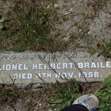 BRAILEY Lionel Herbert -1958