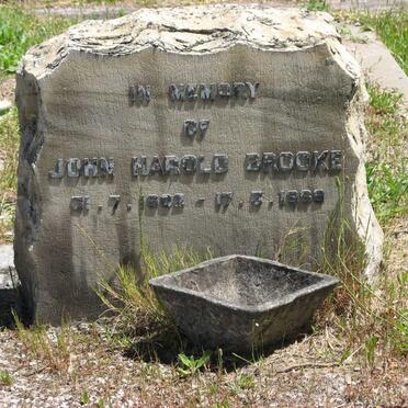 BROOKE John Harold 1902-1969