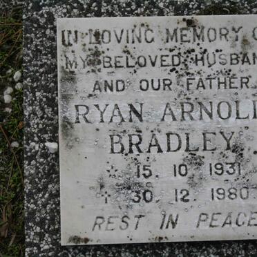 BRADLEY Ryan Arnold 1931-1980