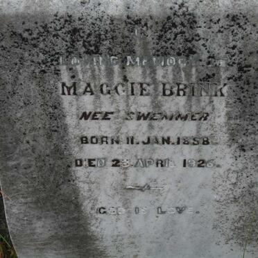 BRINK Maggie nee SWEMMER 1858-1926