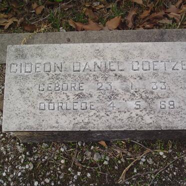 COETZEE Gideon Daniel 1933-1969
