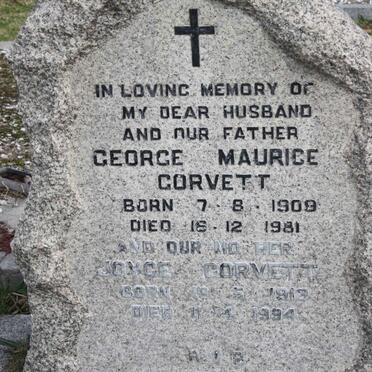 CORVETT George Maurice 1909-1981 &amp; Joyce 1913-1994