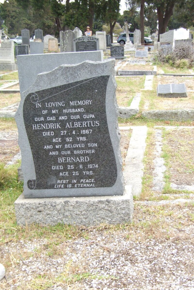 COETZEE Hendrik Albertus -1967 :: COETZEE Bernard -1974