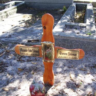 COLEMAN Alexander John 1932-2006 &amp; Doreen 1934-2009