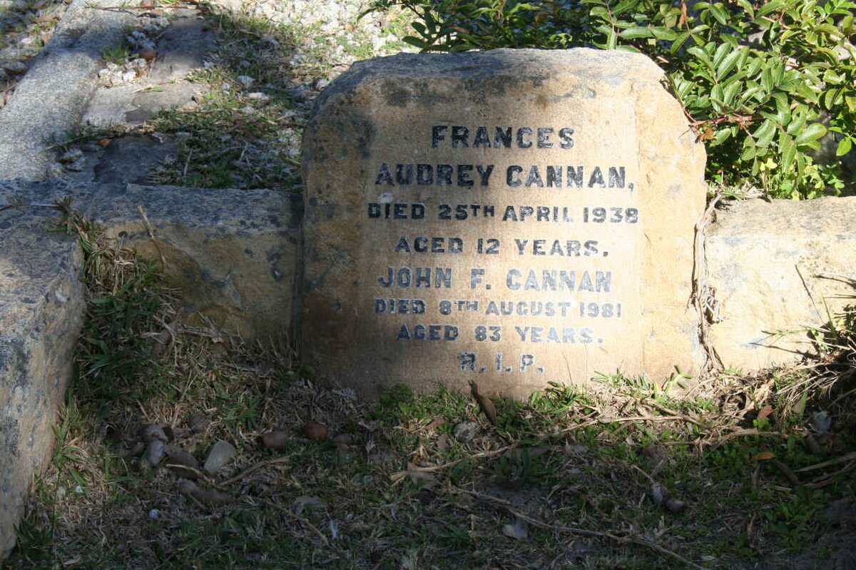 CANNAN Frances Audrey -1938 :: CANNAN John F. -1981