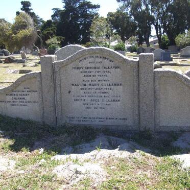 CALLANAN Harry Ambrose -1945 &amp; Martha Mary -1952