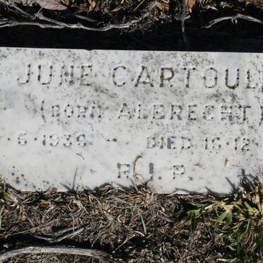 CARTOULIS June nee ALBRECHT 193?-1960