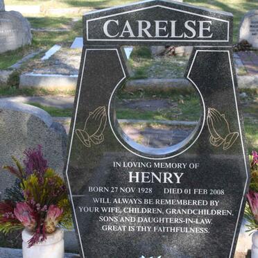 CARELSE Henry 1928-2008