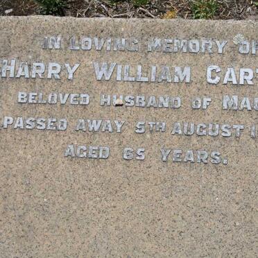 CARTER Harry William -1955