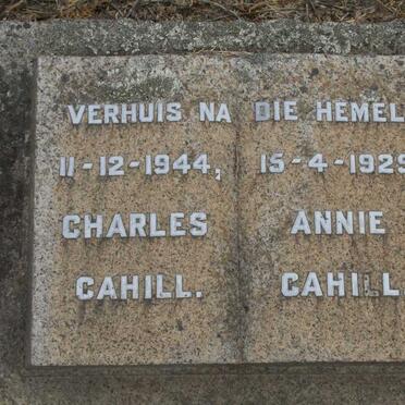 CAHILL Charles -1944 &amp; Annie -1929