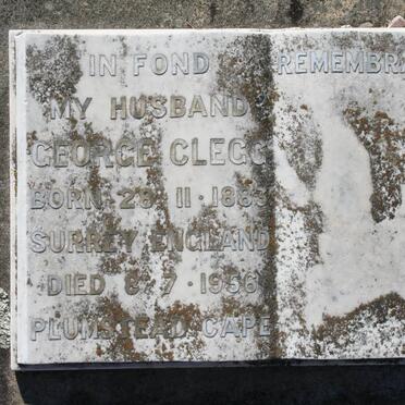 CLEGG George 1883-1956