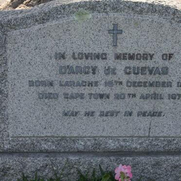 CUEVAS D'Arcy, de 1892-1970