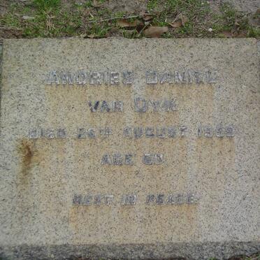 DYK Andries Daniel, van -1959