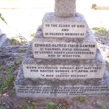 DAWSON Edward Alfred Finch 1865-1931