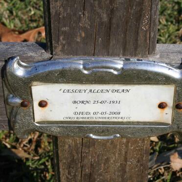 DEAN Lesley Allen 1931-2008