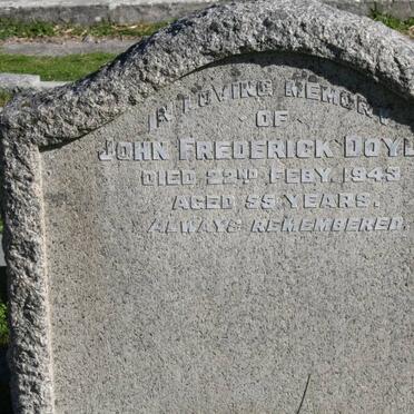 DOYLE John Frederick -1943