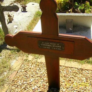 EVANS Cynthia 1939-2004