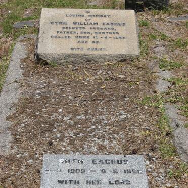 EACHUS Cyril William -1962 &amp; Ruth 1909-1992