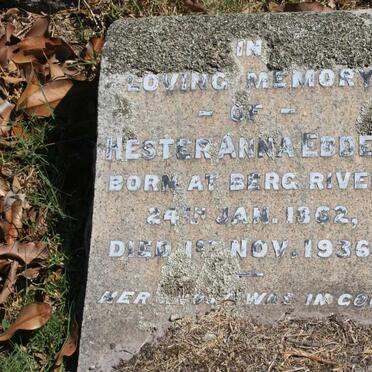 EBDEN Hester Anna 1862-1936