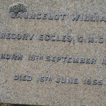 ECCLES Launcelot William Gregory 1890-1955