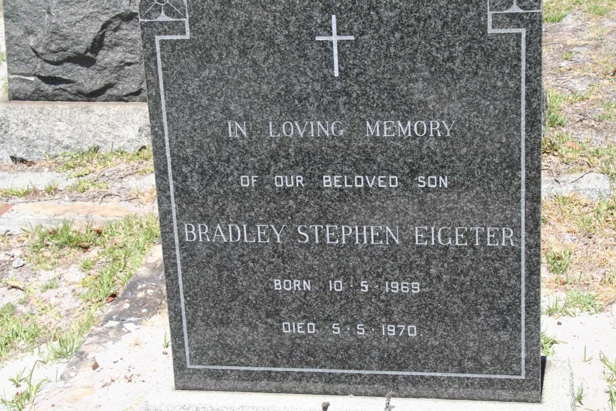 EIGETER Bradley Stephen 1969-1970